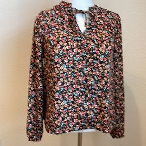 New With Tag LOFT Small  Long sleeved floral top